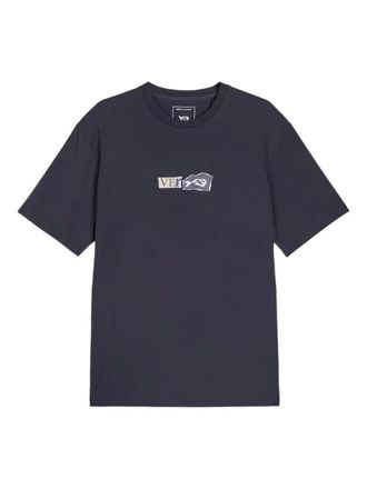 Yohji Yamamoto GFX short-sleeve T-shirt - men - Cotton - M - Black