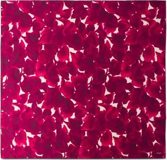 Prada Foulard con stampa a fiori - Rosso