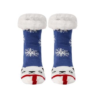 Generic Womens Fluffy Slipper Socks Warm Thermal Fleece Lined Indoor Cartoon Animals Pattern Bed Socks? n29