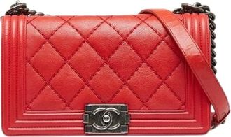 Chanel Pre-owned Borsa a Spalla Boy Flap - - Pre-owned - Donna - Rosso - ONE SIZE