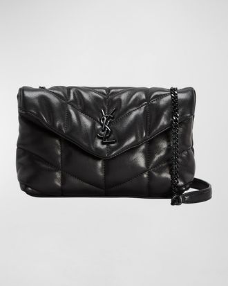 Saint Laurent Loulou Toy YSL Puffer Leather Crossbody Bag