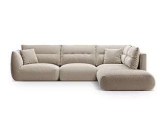 CXL by Christian Lacroix Sof&aacute; esquinero derecho modular 7 plazas tejido estructural beige claro