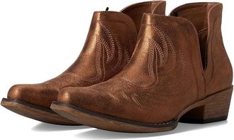 Roper Ava Metallic Cowboy Womens Boots Tan : 6.5 B - Medium, Leather