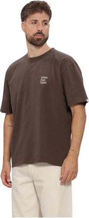 Anerkjendt Akvillads Echos SS Tee - Heren - Tops - Bruin - Maat: XL