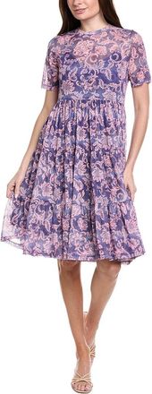 Johnny Was Mesh Tiered Dress