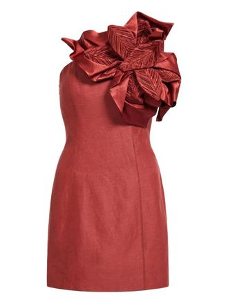 Aje Isla floral-detail mini dress - Orange