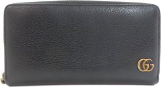 Gucci Black Leather Long Wallet (Bi-Fold) (Pre-Owned)