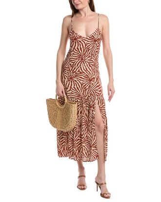 Saltwater Luxe Linen-Blend Midi Dress
