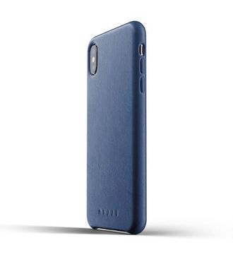 Mujjo Full Leather Case for iPhone XS Max in Monaco Blue at Nordstrom