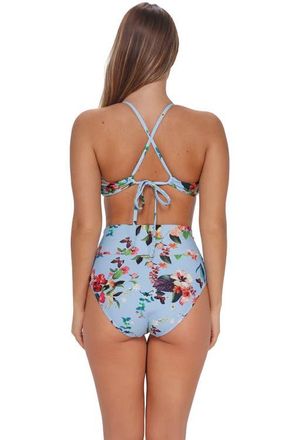 Sunsets Hannah High Waist Bikini Swim Bottoms in Budding Romance at Nordstrom, Size X-Large
