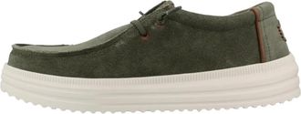 Hey Dude Rev Suede - Heren - Sneakers - Groen - 44 EU - Katoen - Schoenen
