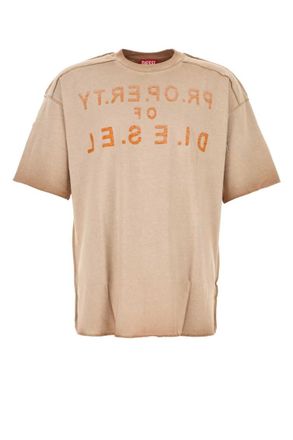 Diesel Beige Logo T-Shirt