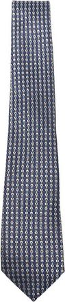 Canali Ties, male, Blue, Size: ONE SIZE Circular Pattern Pointed Tip Tie