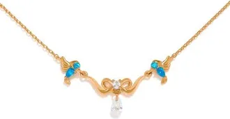 Girls Crew Disney Cinderella Pendant Necklace in Gold at Nordstrom