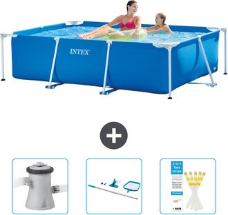 Intex Piscina Con Estructura Rectangular - 220x150x60 Cm - 6-piezas Scb82