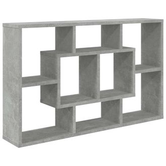 vidaXL Vidaxl - Estanter&iacute;a Pared Madera Ingenier&iacute;a Gris Hormig&oacute;n 85x16x52,5 Cm