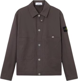 Stone Island Jassen, Heren, Grijs, XL, Jacket E26