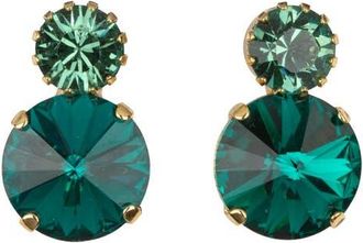 Jennifer Behr Myrla Drop Earrings in Emerald at Nordstrom