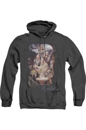 Gildan The Hobbit Rivendell Adult Heather Hoodie / Hooded Sweatshirt