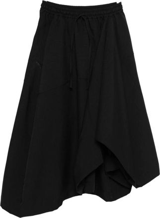 Yohji Yamamoto Dames, Rokken, Zwart, Maat: S