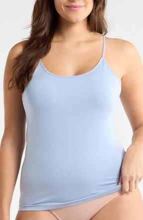 Nordstrom Seamless Layering Camisole in Blue Blizzard at Nordstrom, Size 2X