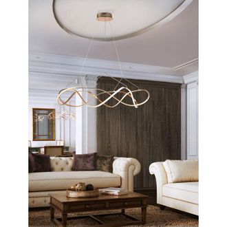 Schuller Lamp.led Molly 110&oslash; Oro Rosa Dim