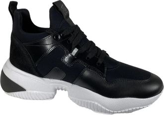 Hogan Italiaanse Slip-On Schoenen met Memory Foam - Dames - Sneakers - Zwart - 35 EU - Leer - Schoenen