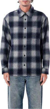 A.P.C. Malaury Check Overshirt - Heren - Casual Overhemden - Veelkleurig - XL - Wol - Overhemden