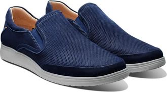 Samuel Hubbard Featherlight Olema Mens Navy Nubuck Casual Shoes ZAP2494