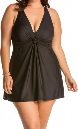 Miraclesuit Marais One Piece Swim Dress - Plus In Black