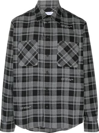 Off-white Shirts - Heren - Casual Overhemden - Grijs - S - Katoen - Overhemden