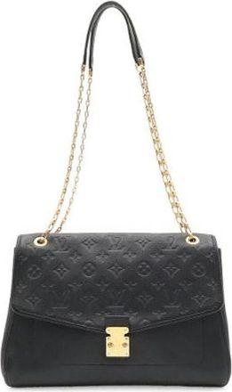 Louis Vuitton Pre-owned Saint Germain Monogram Empreinte Shoulder Bag - Dames - Vintage Schoudertas - Zwart - ONE Size - Leer - Vintage