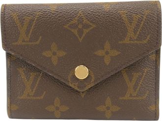 Louis Vuitton Brown Monogram Wallet (Tri-Fold) (Pre-Owned)