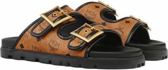 MCM Sandals in Visetos in Cognac at Nordstrom, Size 43