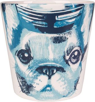Beachcombers 4 Ceramic Frenchie Dog Coastal Tabletop Planter Home Decor in Blue at Nordstrom