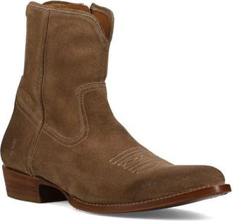 Frye Austin Western Leather Boot (Men) in Mushroom at Nordstrom, Size 10