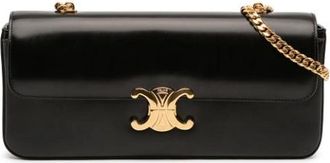 Celine Pre-owned Leren Schoudertas - Dames - Vintage Schoudertas - Zwart - ONE Size - Leer - Vintage