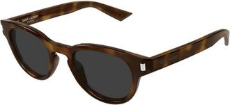 Saint Laurent SL 876 Zonnebrillen - Heren - Zonnebrillen - Bruin - 48 MM - Nylon - Accessoires