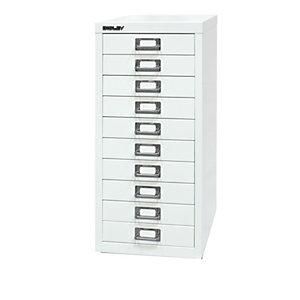 Bisley Serie 29 Multidrawer Din A4 10 Cajones Blanco Tr&aacute;fico