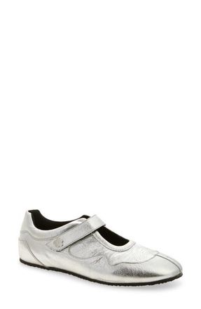 Cecilie Bahnsen Cosmo Sneaker in Silver Textured Leather at Nordstrom, Size 5.5Us