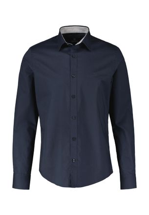 Lerros Langarmhemd »LERROS Basic Poplinhemd, Kent-Kragen«