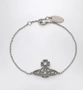 Vivienne Westwood Platinum Orb Logo Bracelet