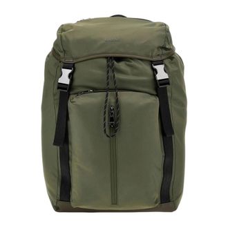 Guess Backpacks, male, Green, Size: ONE SIZE Saffiano-Detail Backpack