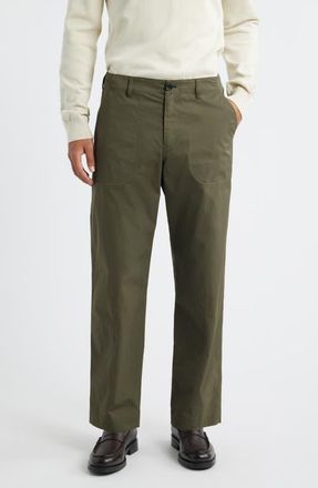 Paul Smith Straight Leg Stretch Tech Chinos in Light Greyish Green at Nordstrom, Size 34 X R