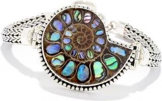 Samuel B. Tulang Naga Fossil Bracelet in Silver at Nordstrom Rack