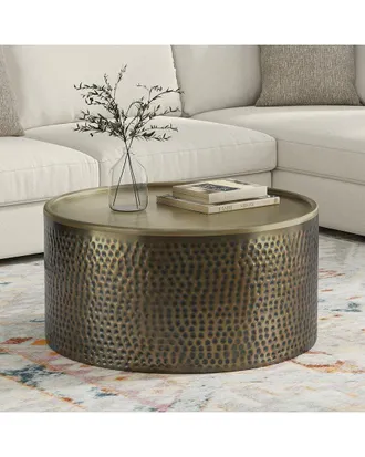 Simpli Home Corbin 32In Boho Contemporary Coffee Table