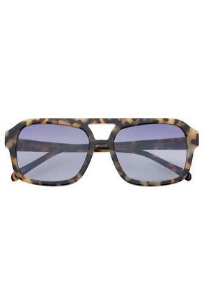 Freyrs Eyewear Havana Aviator Sunglasses in Milky Tortoise at Nordstrom