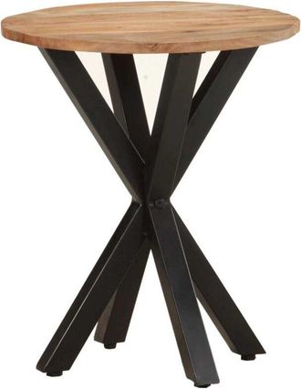 vidaXL vidaXL Tavolino di Servizio 48x48x56cm in Legno Massello di Acacia