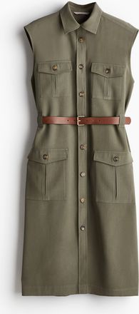 H&M Cargokleid mit Gürtel - Green