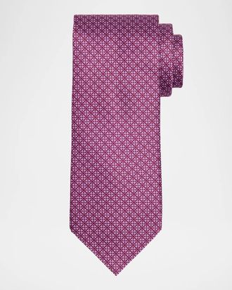 Stefano Ricci Men & apos;s Micro-Floral Silk Tie